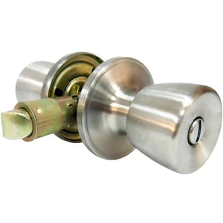 Taiwan Fu Hsing Industrial Taiwan Fu Hsing Industrial 221804 Tru-Guard Mobile Home Privacy Lockset; Stainless Steel 221804